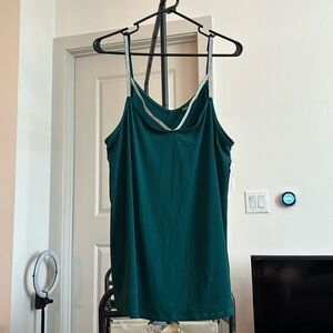 Green Torrid top with silver rhinestones